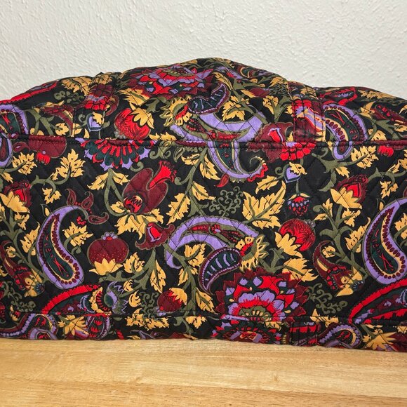 Vera Bradley Original Duffel Bag in Midnight Garden Paisley NWT - Picture 8 of 10